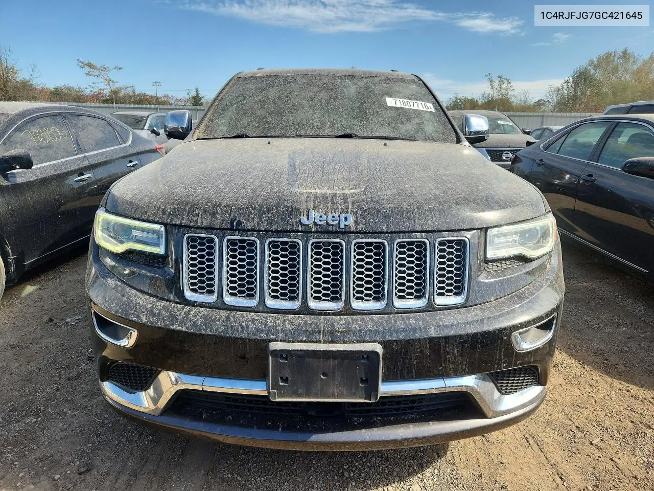 2016 JEEP GRAND CHEROKEE VIN 1C4RJFJG7GC421645 — фото 5