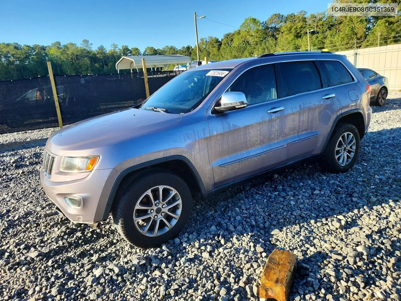 JEEP GRAND CHEROKEE 2016, VIN 1C4RJEBG8GC351369