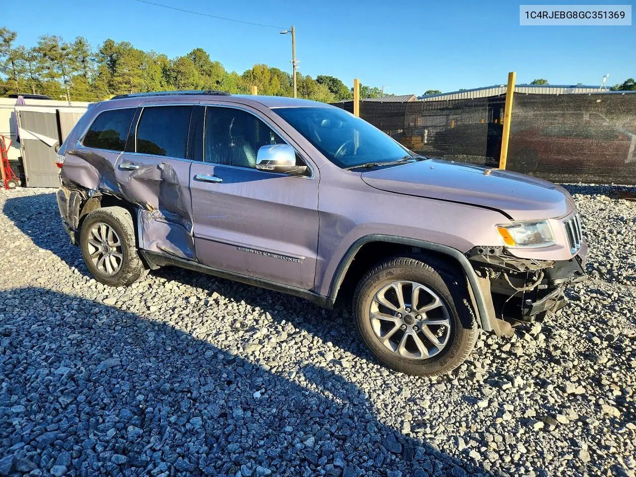 2016 JEEP GRAND CHEROKEE VIN 1C4RJEBG8GC351369 — фото 4
