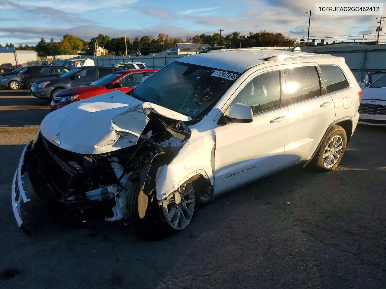 JEEP GRAND CHEROKEE 2016, VIN 1C4RJFAG2GC462412