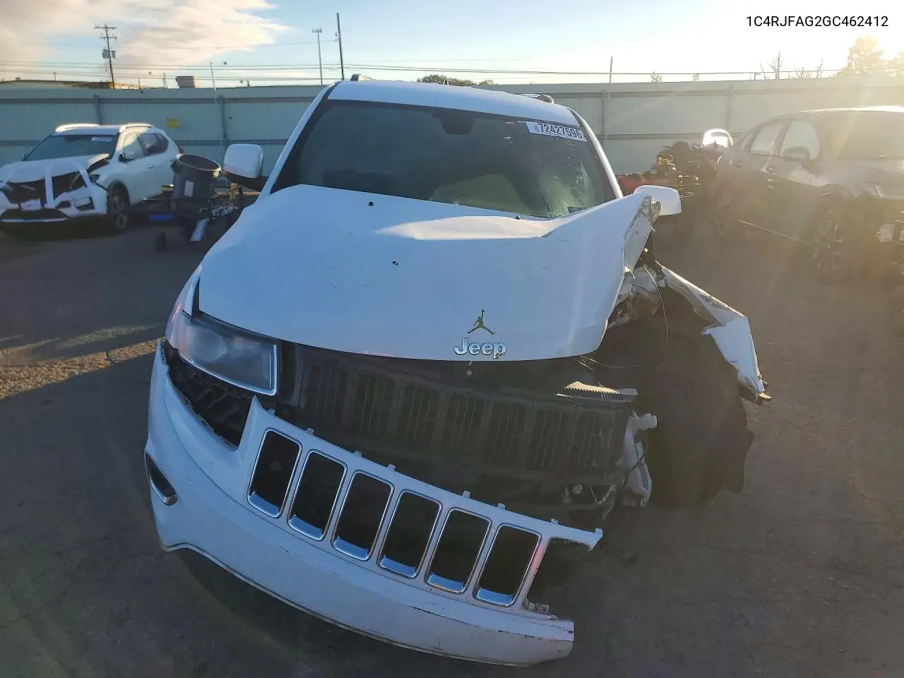 2016 JEEP GRAND CHEROKEE VIN 1C4RJFAG2GC462412 — фото 5