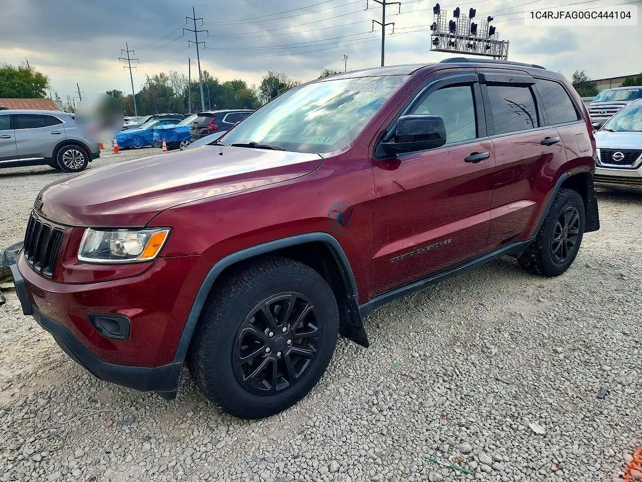 JEEP GRAND CHEROKEE 2016, VIN 1C4RJFAG0GC444104