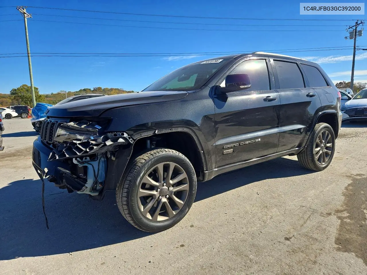JEEP GRAND CHEROKEE 2016, VIN 1C4RJFBG3GC392000