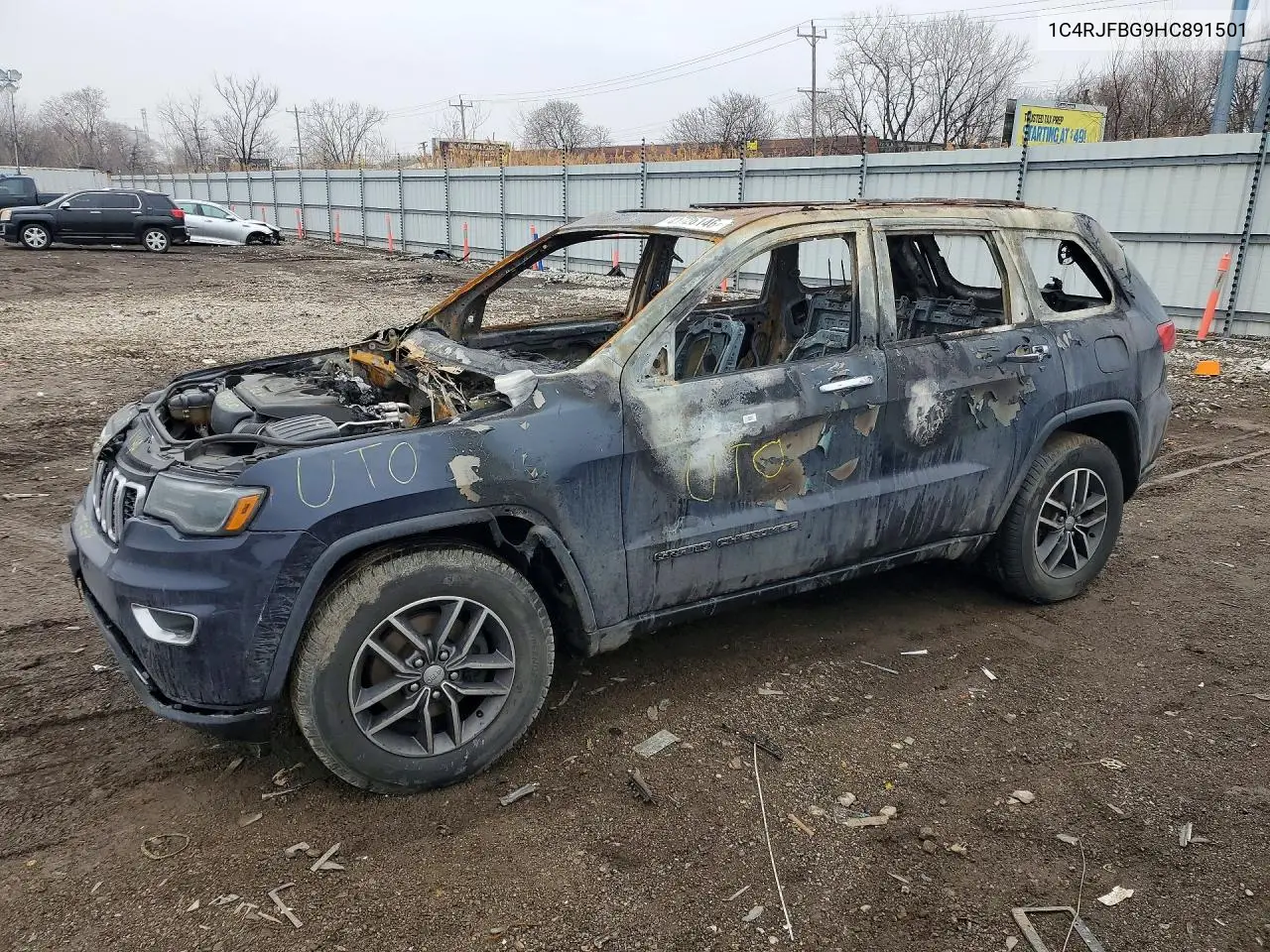 JEEP GRAND CHEROKEE 2017, VIN 1C4RJFBG9HC891501
