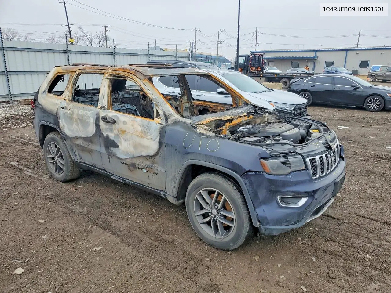 2017 JEEP GRAND CHEROKEE VIN 1C4RJFBG9HC891501 — фото 4