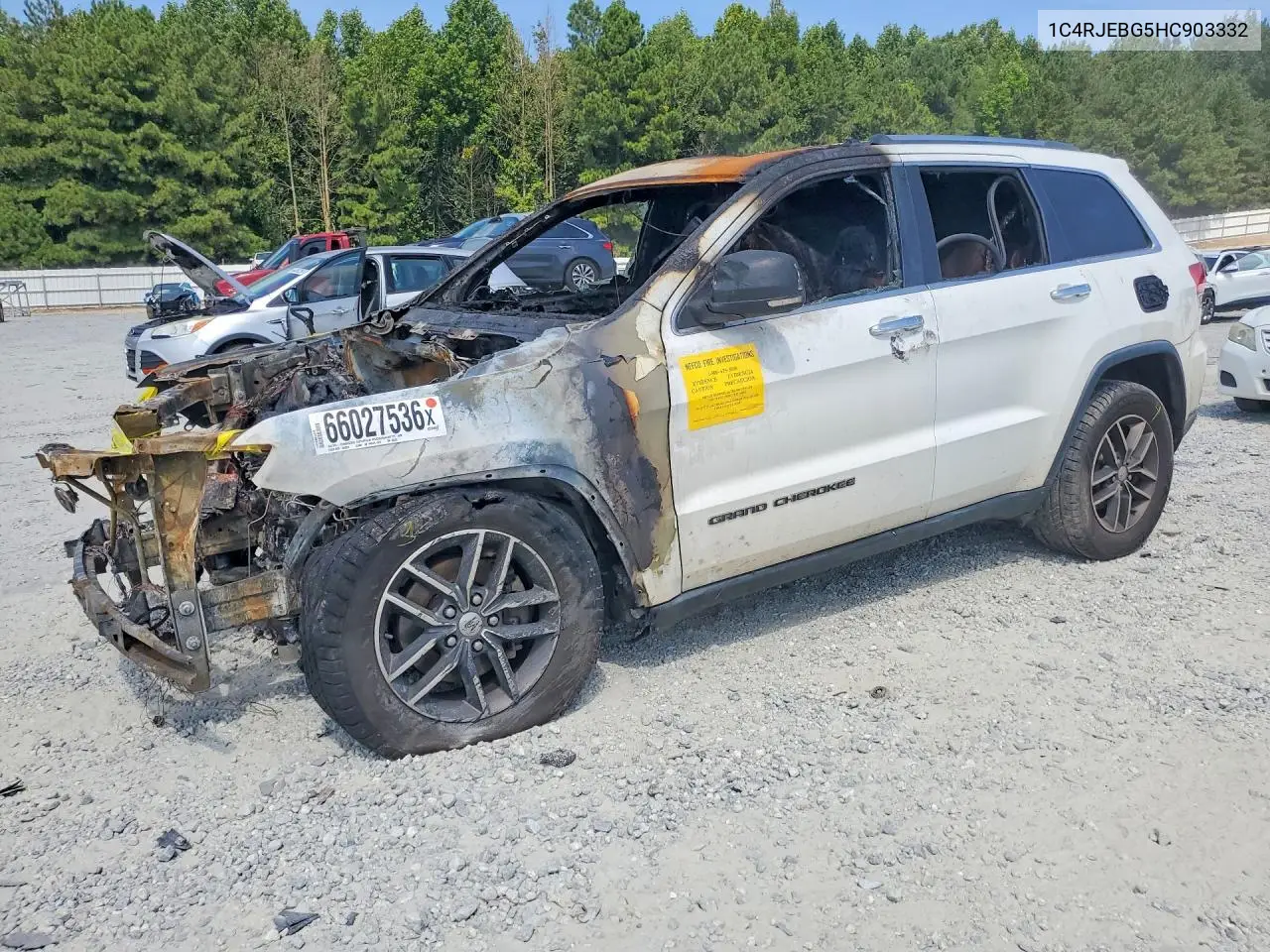 JEEP GRAND CHEROKEE 2017, VIN 1C4RJEBG5HC903332