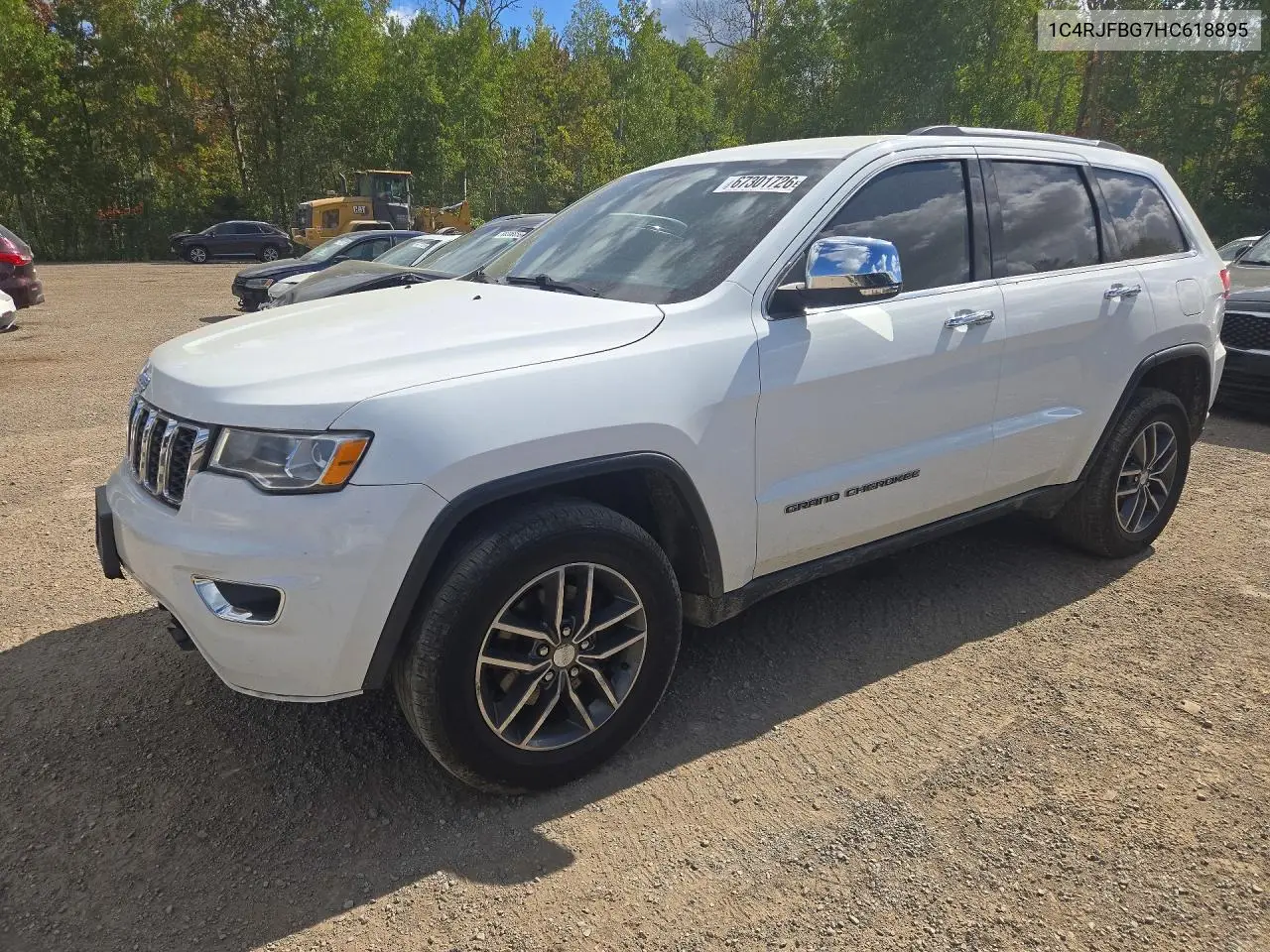 JEEP GRAND CHEROKEE 2017, VIN 1C4RJFBG7HC618895