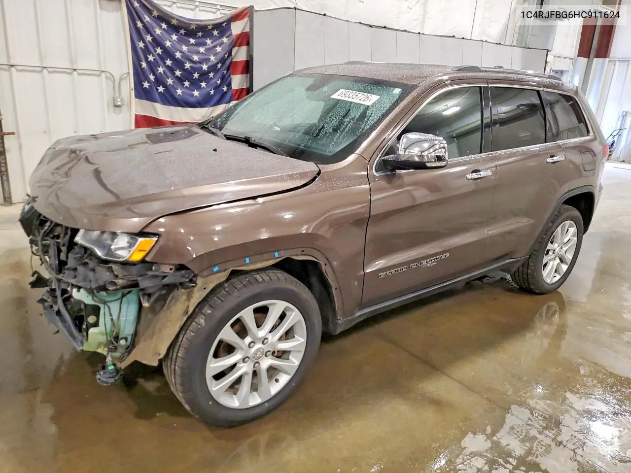 JEEP GRAND CHEROKEE 2017, VIN 1C4RJFBG6HC911624