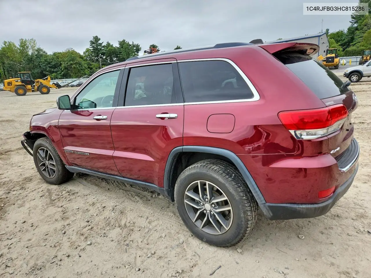 2017 JEEP GRAND CHEROKEE VIN 1C4RJFBG3HC815286 — фото 2