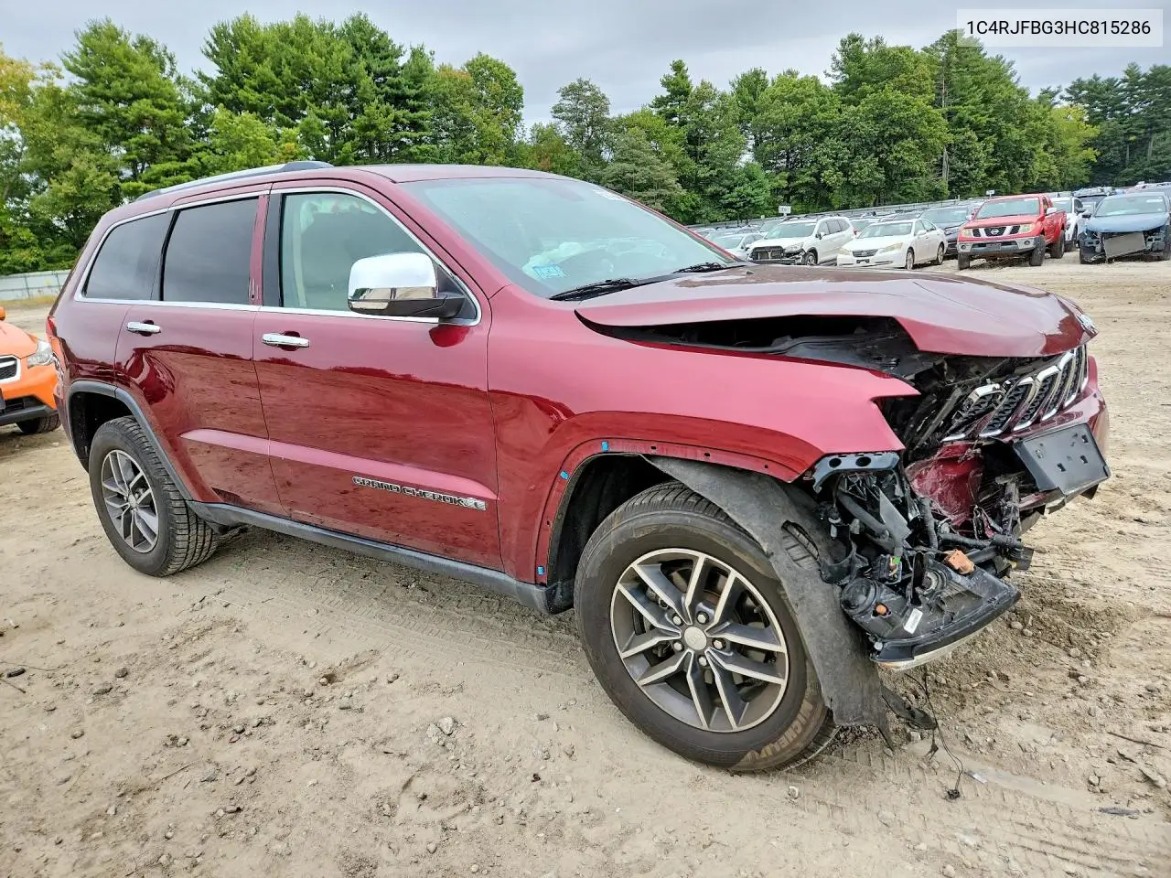 2017 JEEP GRAND CHEROKEE VIN 1C4RJFBG3HC815286 — фото 4