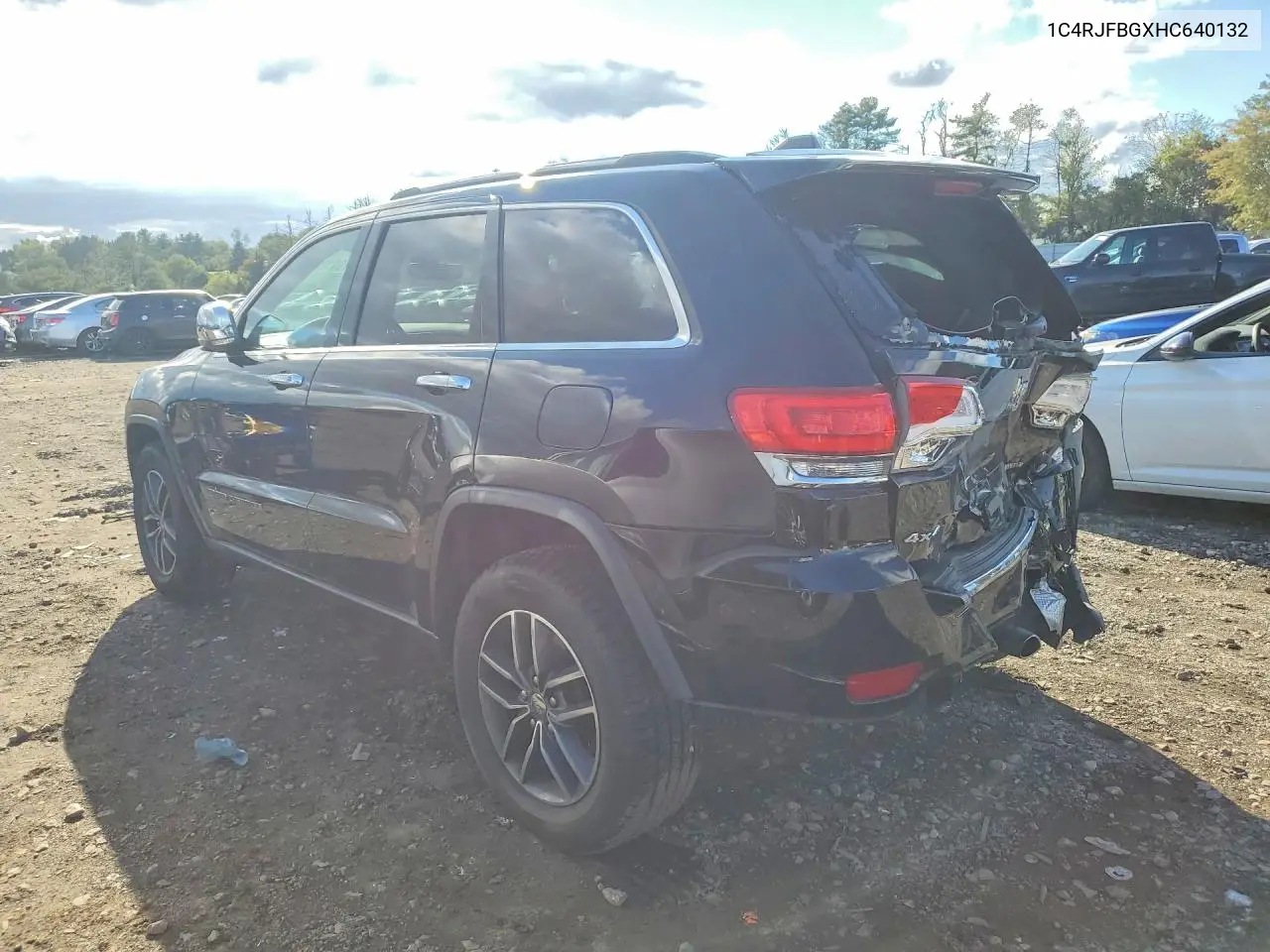 2017 JEEP GRAND CHEROKEE VIN 1C4RJFBGXHC640132 — фото 2