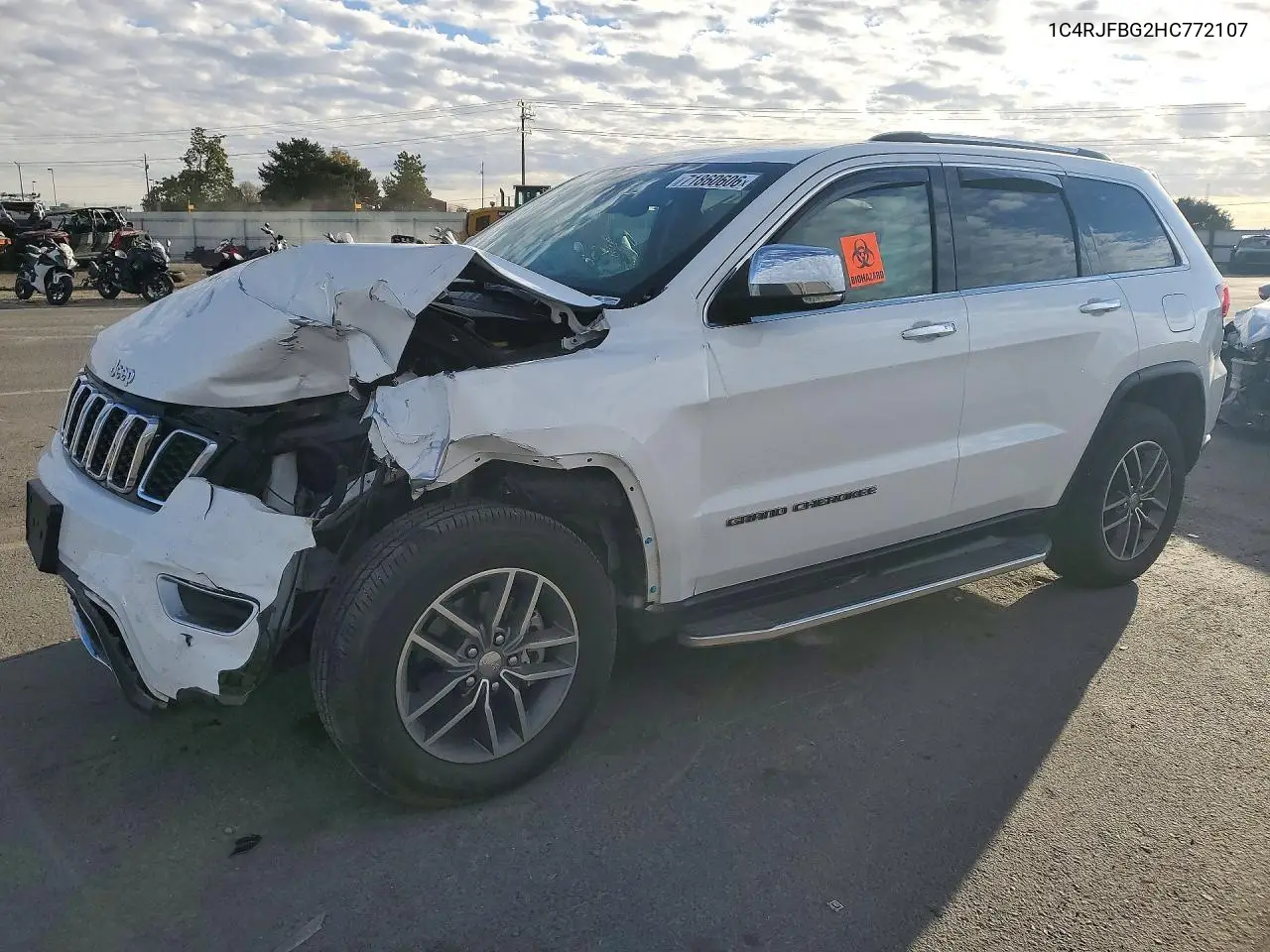 JEEP GRAND CHEROKEE 2017, VIN 1C4RJFBG2HC772107