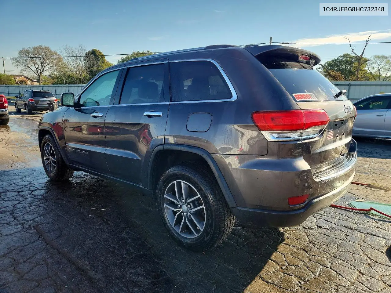 2017 JEEP GRAND CHEROKEE VIN 1C4RJEBG8HC732348 — фото 2