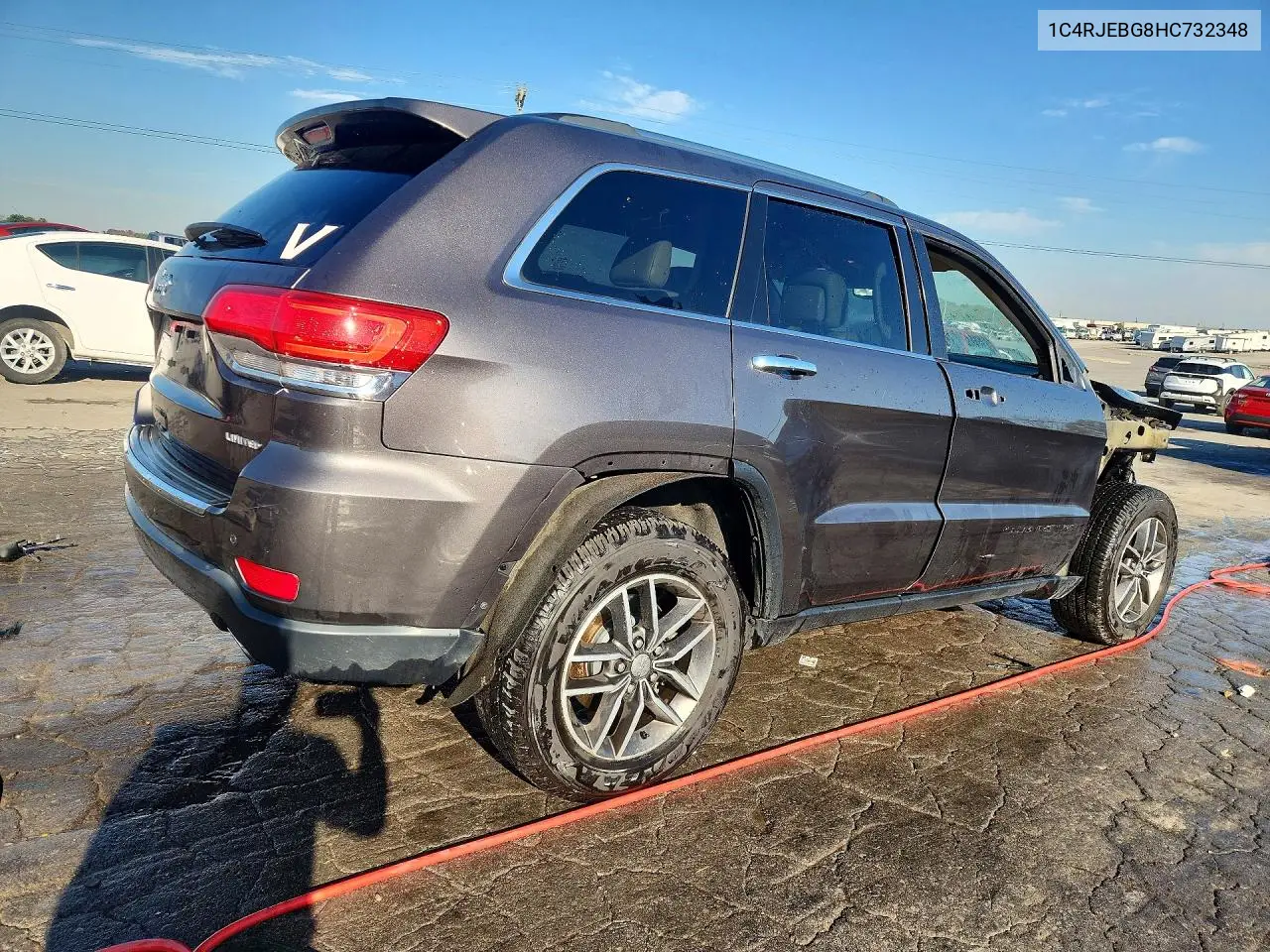 2017 JEEP GRAND CHEROKEE VIN 1C4RJEBG8HC732348 — фото 3