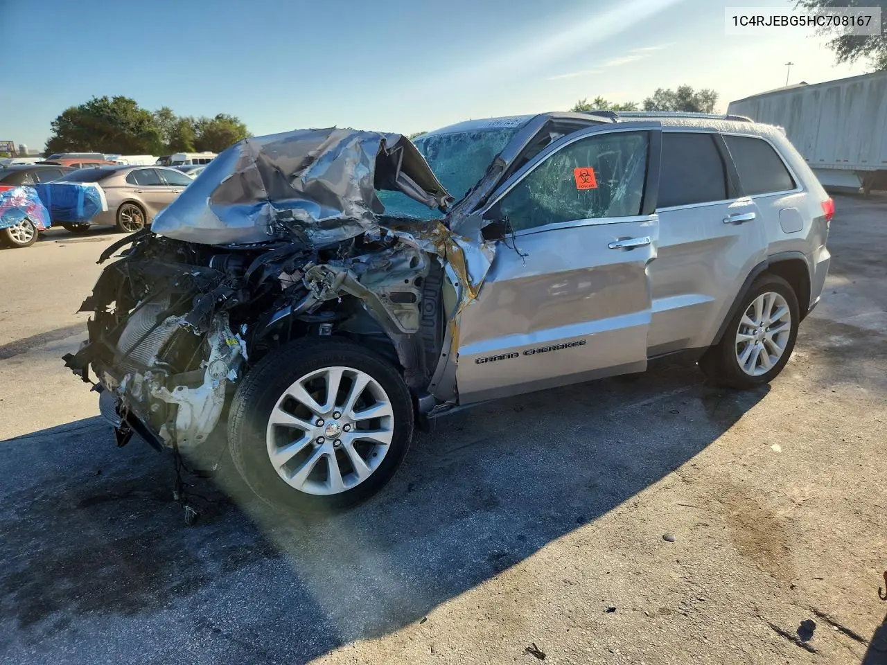 JEEP GRAND CHEROKEE 2017, VIN 1C4RJEBG5HC708167