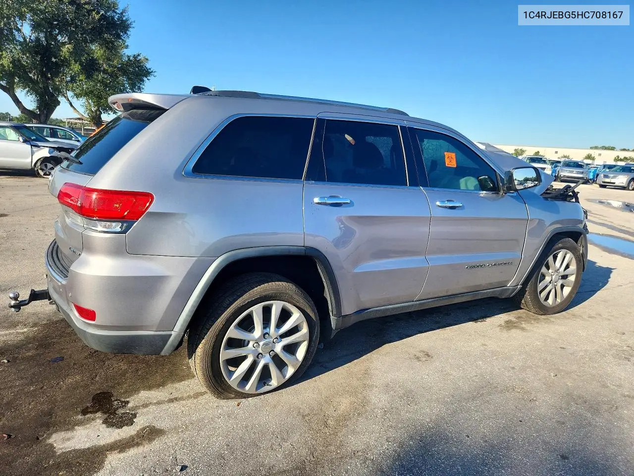 2017 JEEP GRAND CHEROKEE VIN 1C4RJEBG5HC708167 — фото 3