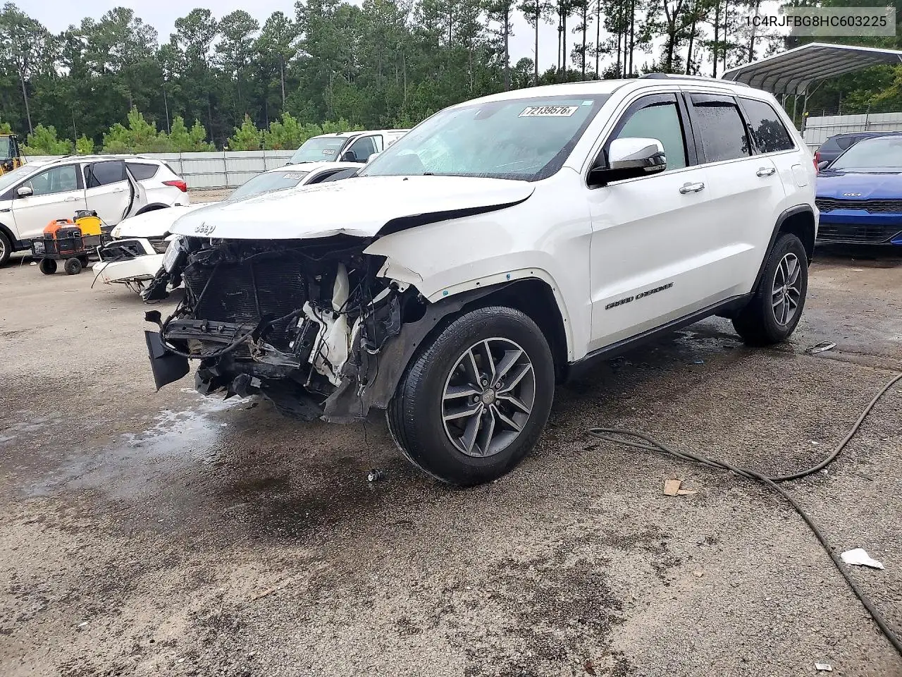 JEEP GRAND CHEROKEE 2017, VIN 1C4RJFBG8HC603225