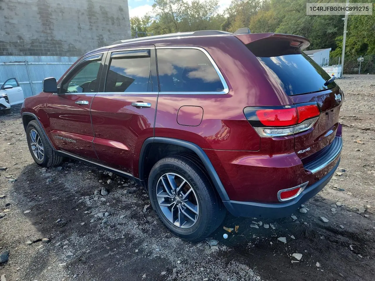 2017 JEEP GRAND CHEROKEE VIN 1C4RJFBG0HC899275 — фото 2