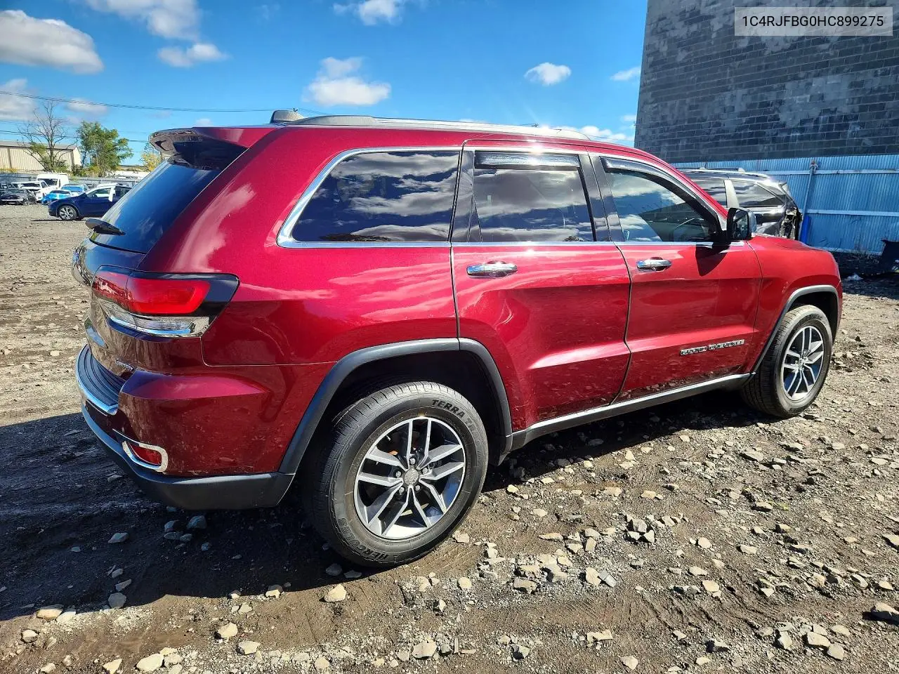 2017 JEEP GRAND CHEROKEE VIN 1C4RJFBG0HC899275 — фото 3