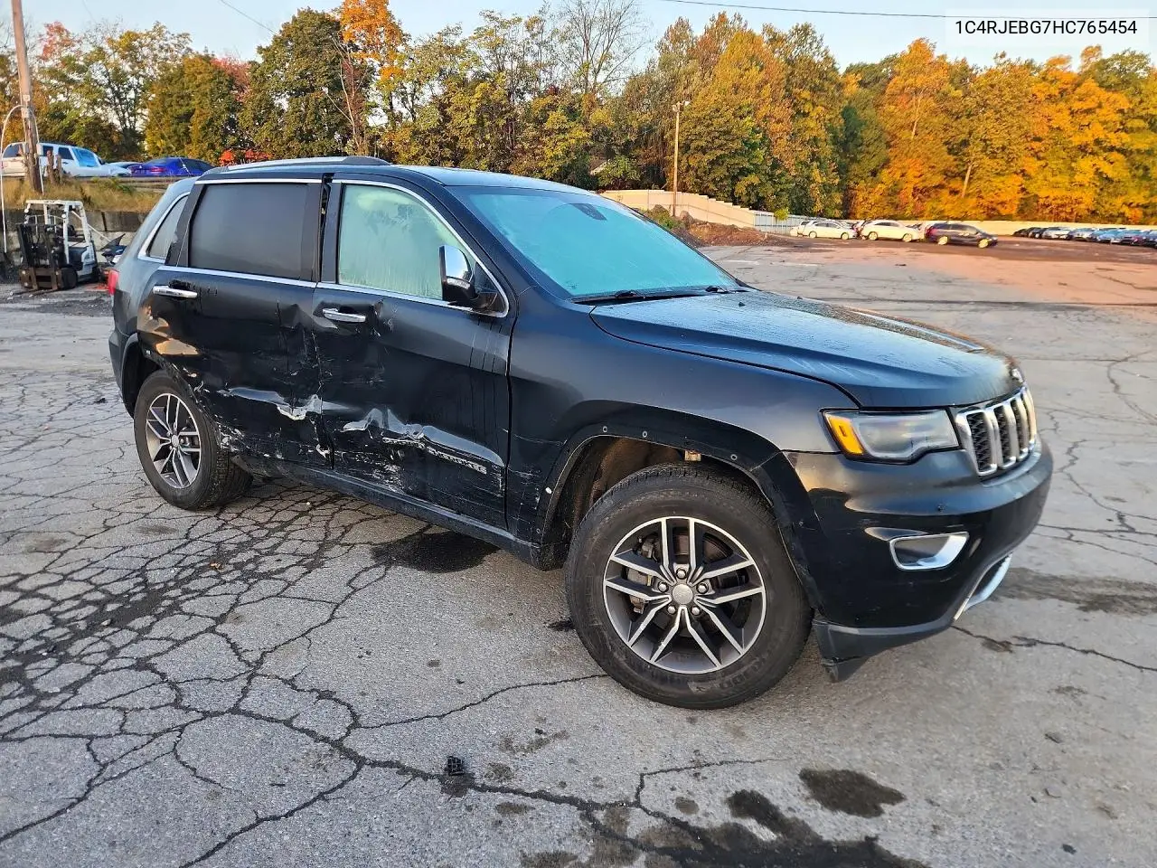 2017 JEEP GRAND CHEROKEE VIN 1C4RJEBG7HC765454 — фото 4