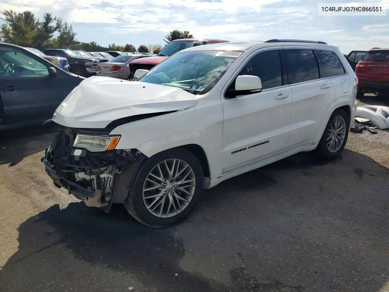 JEEP GRAND CHEROKEE 2017, VIN 1C4RJFJG7HC866551