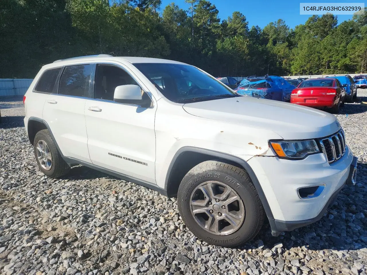2017 JEEP GRAND CHEROKEE VIN 1C4RJFAG3HC632939 — фото 4