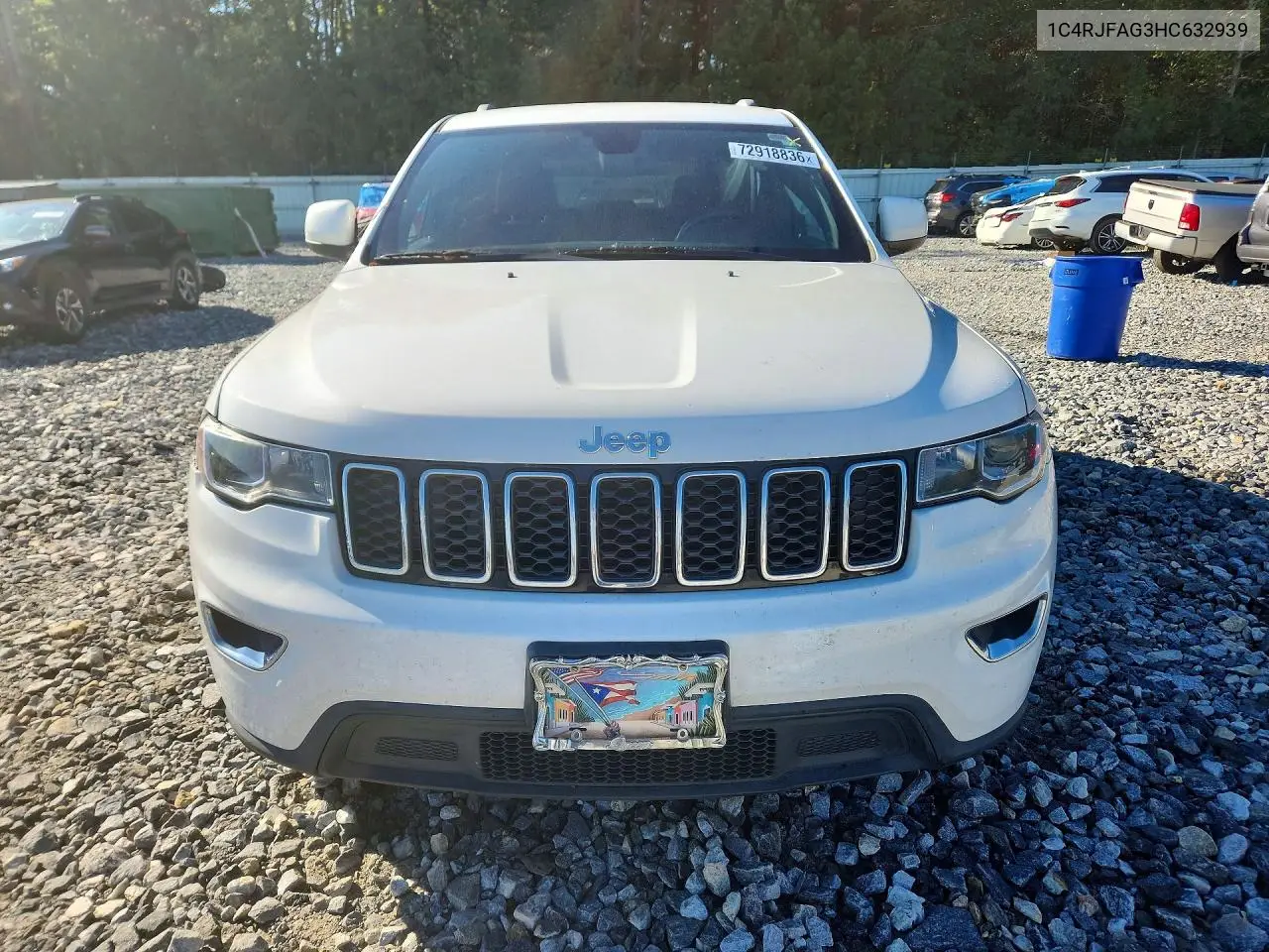 2017 JEEP GRAND CHEROKEE VIN 1C4RJFAG3HC632939 — фото 5