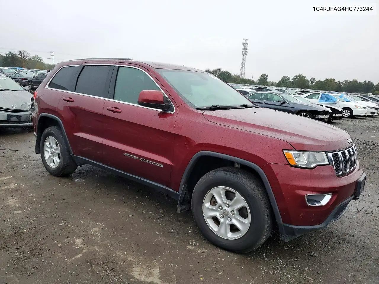 2017 JEEP GRAND CHEROKEE VIN 1C4RJFAG4HC773244 — фото 4
