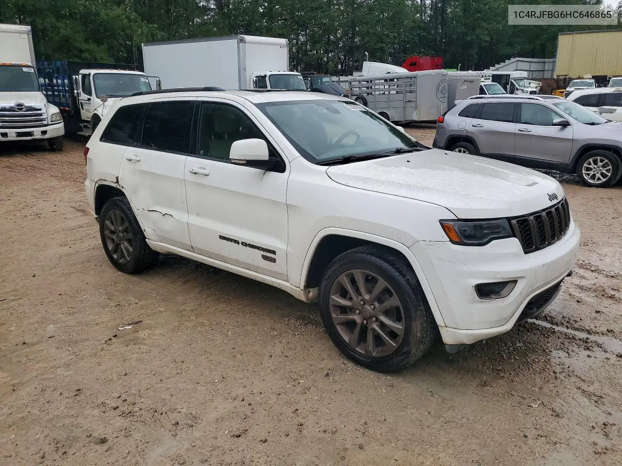 2017 JEEP GRAND CHEROKEE VIN 1C4RJFBG6HC646865 — фото 4