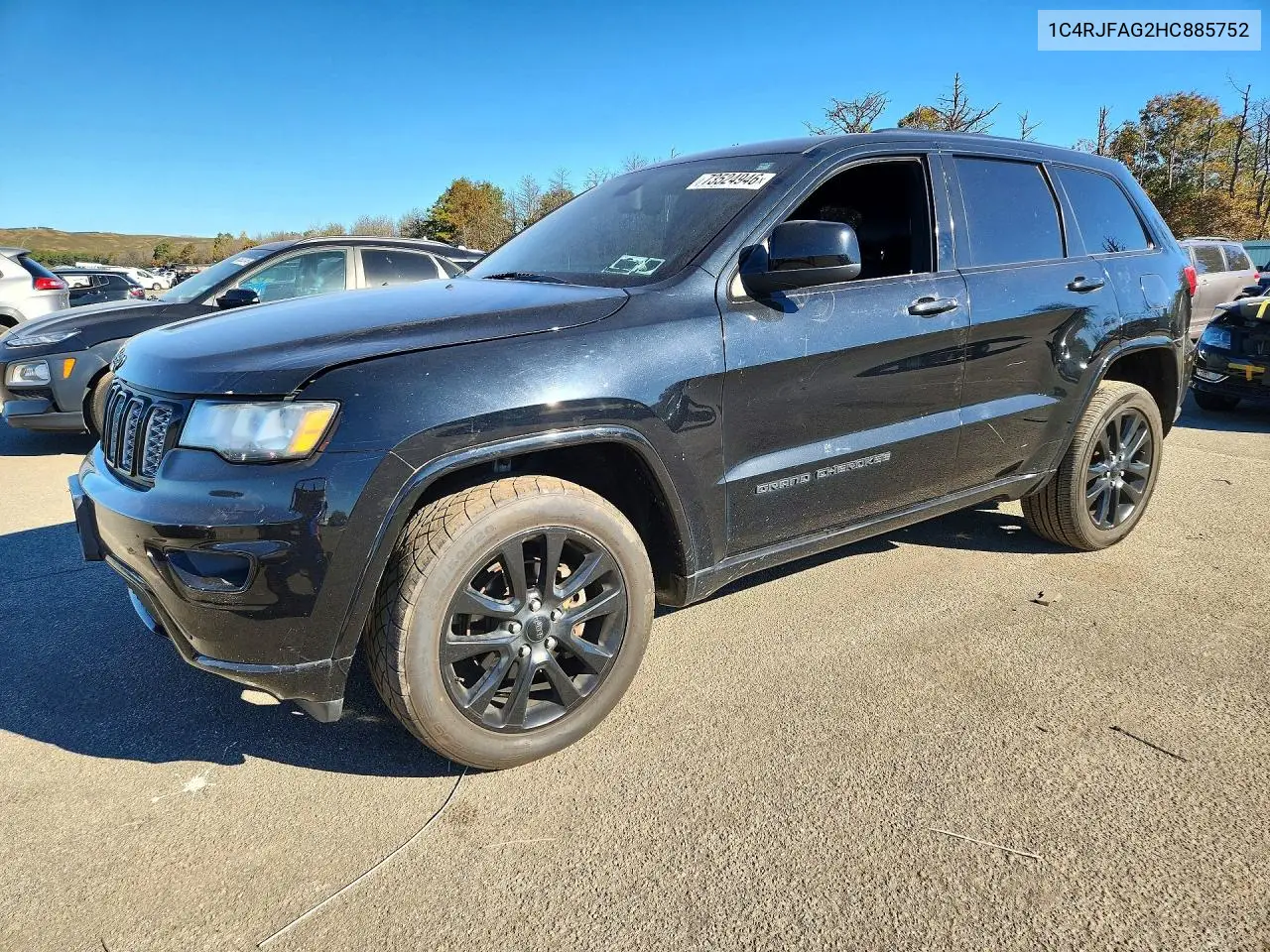 JEEP GRAND CHEROKEE 2017, VIN 1C4RJFAG2HC885752