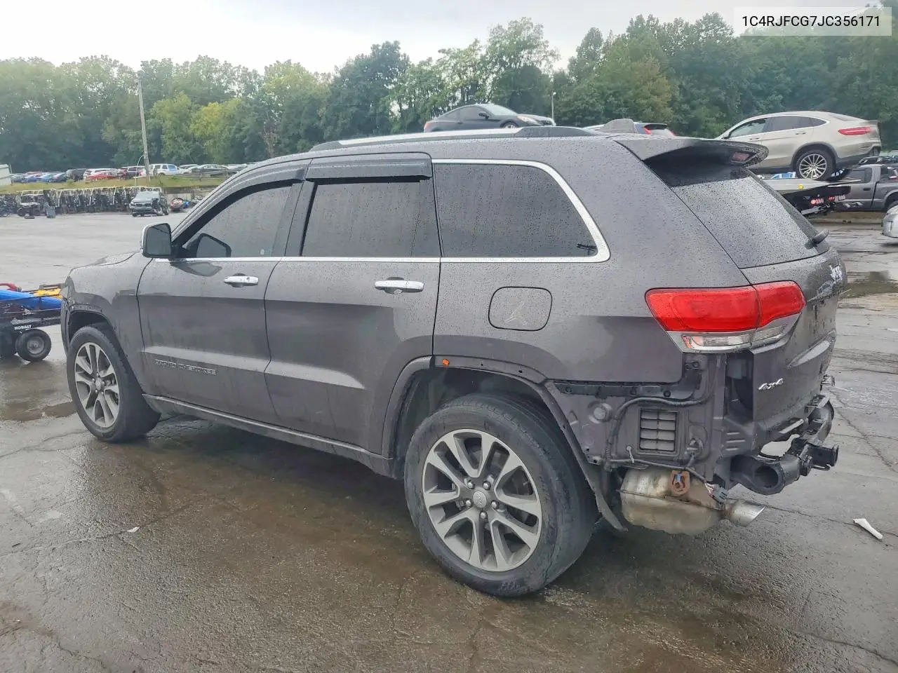 2018 JEEP GRAND CHEROKEE VIN 1C4RJFCG7JC356171 — фото 2