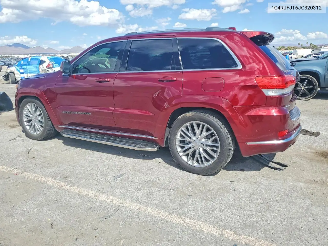 2018 JEEP GRAND CHEROKEE VIN 1C4RJFJT6JC320312 — фото 2