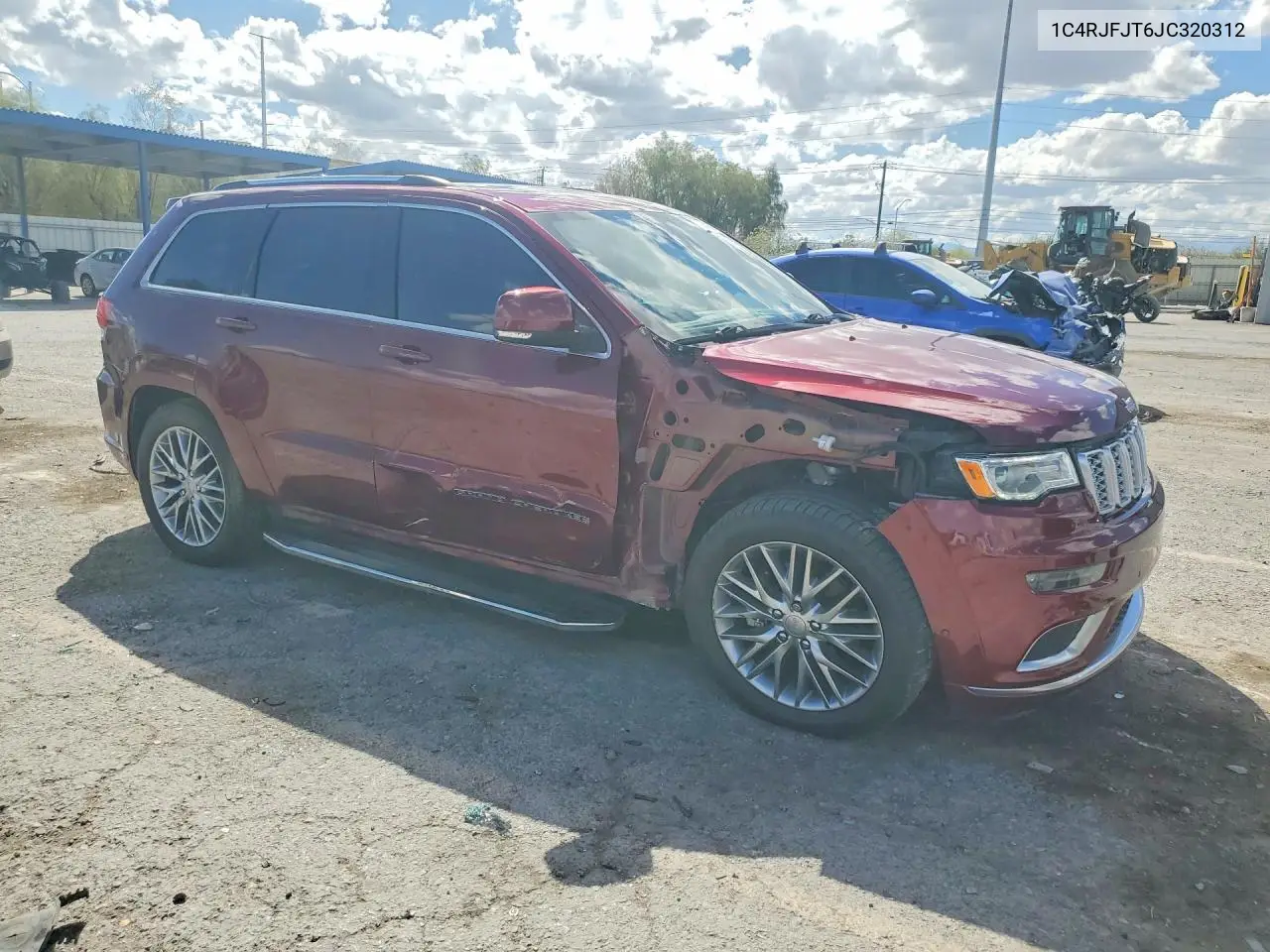 2018 JEEP GRAND CHEROKEE VIN 1C4RJFJT6JC320312 — фото 4
