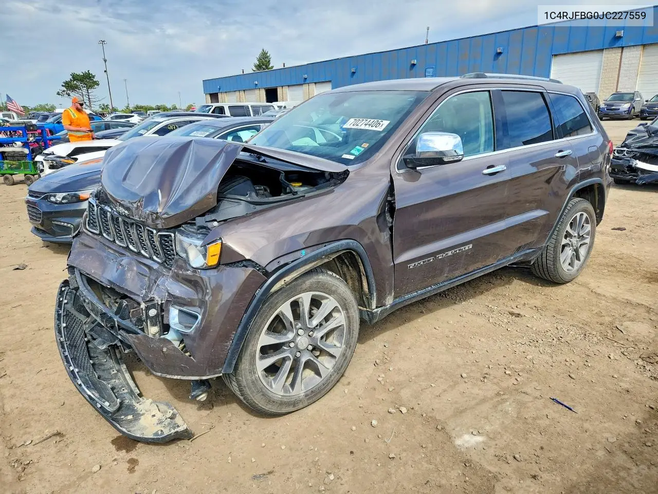 JEEP GRAND CHEROKEE 2018, VIN 1C4RJFBG0JC227559