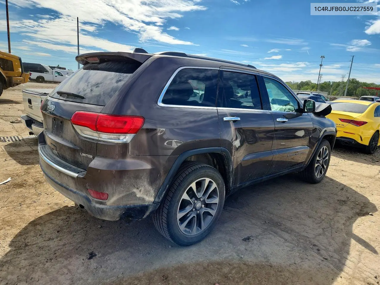 2018 JEEP GRAND CHEROKEE VIN 1C4RJFBG0JC227559 — фото 3