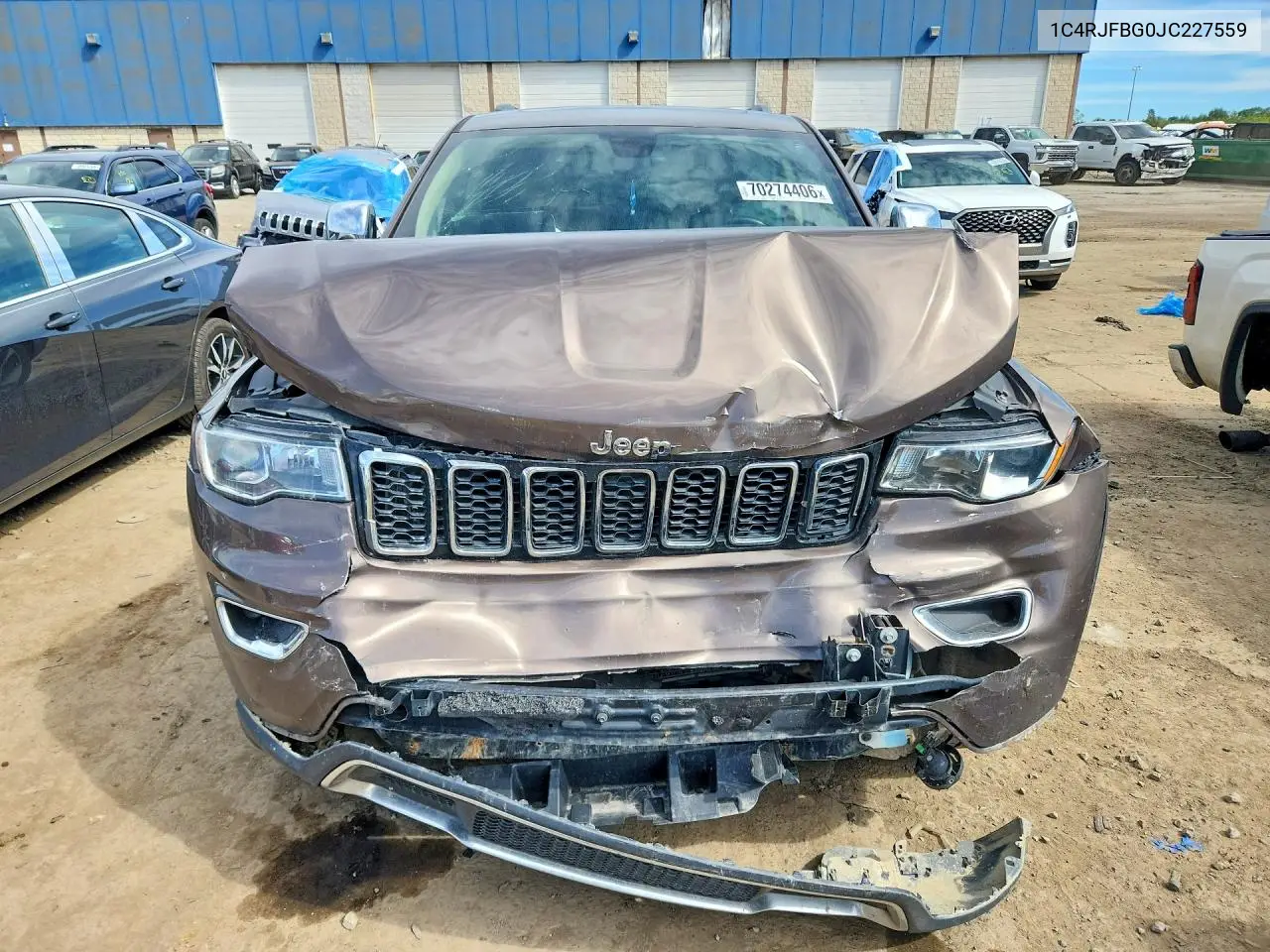 2018 JEEP GRAND CHEROKEE VIN 1C4RJFBG0JC227559 — фото 5