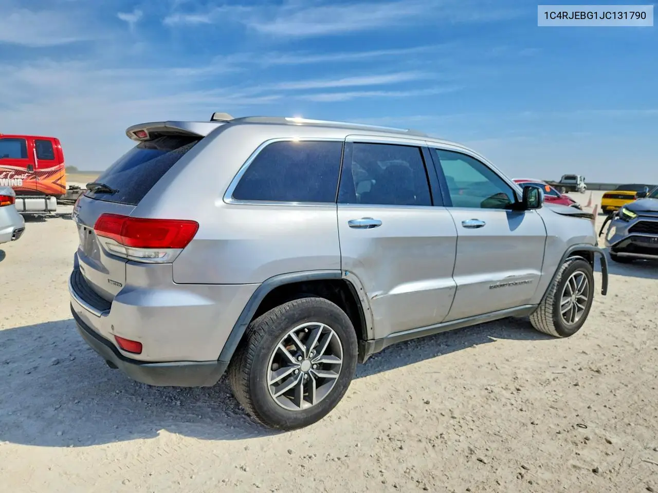 2018 JEEP GRAND CHEROKEE VIN 1C4RJEBG1JC131790 — фото 3
