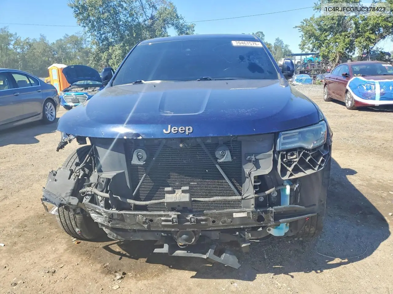 2018 JEEP GRAND CHEROKEE VIN 1C4RJFCG8JC378423 — фото 5