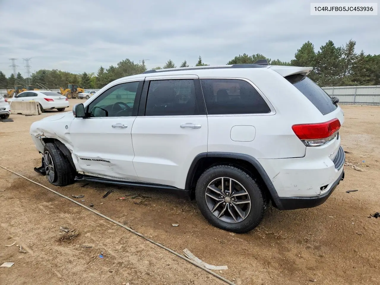 2018 JEEP GRAND CHEROKEE VIN 1C4RJFBG5JC453936 — фото 2