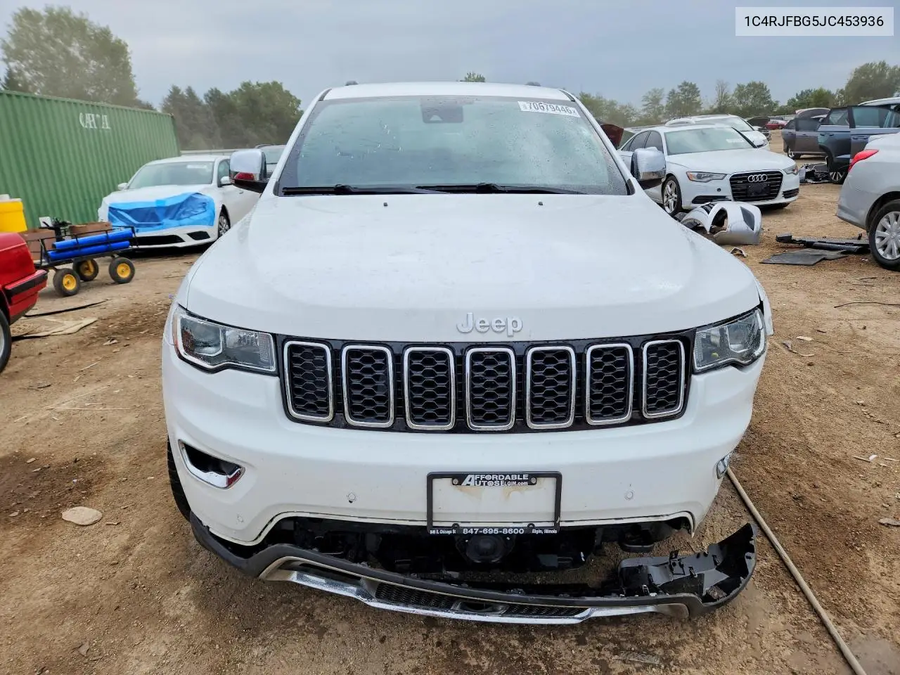 2018 JEEP GRAND CHEROKEE VIN 1C4RJFBG5JC453936 — фото 5