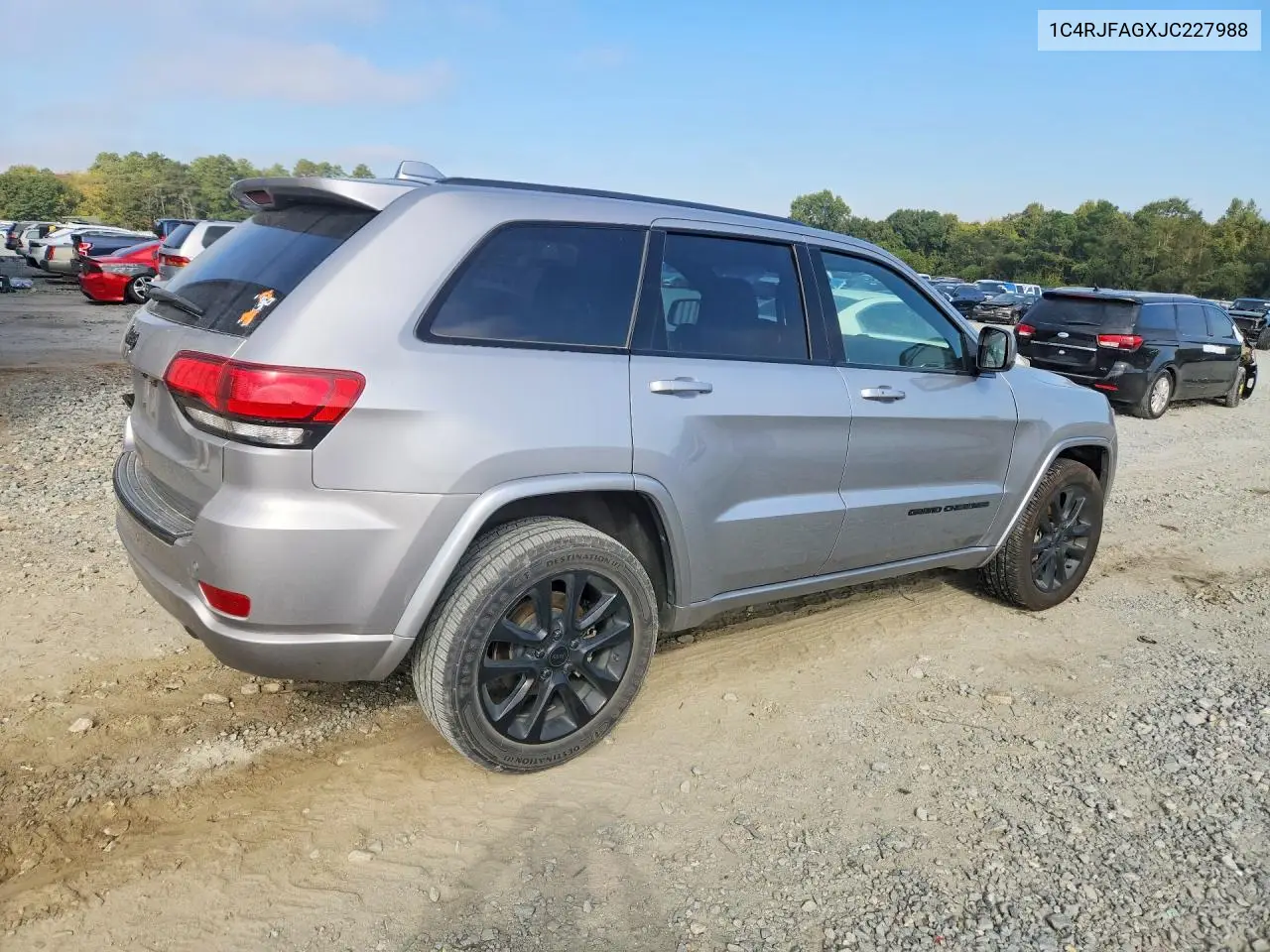 2018 JEEP GRAND CHEROKEE VIN 1C4RJFAGXJC227988 — фото 3