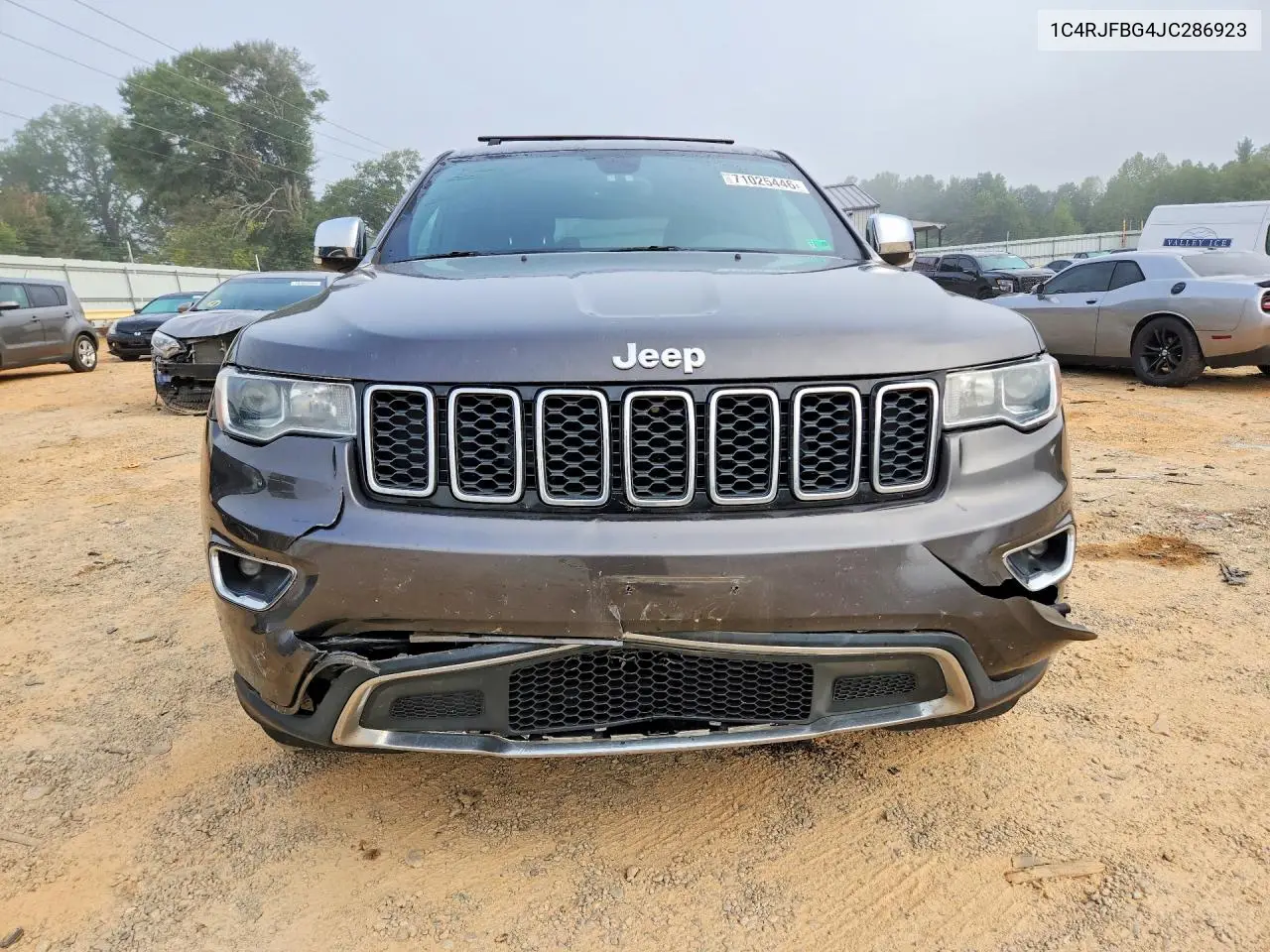 2018 JEEP GRAND CHEROKEE VIN 1C4RJFBG4JC286923 — фото 5