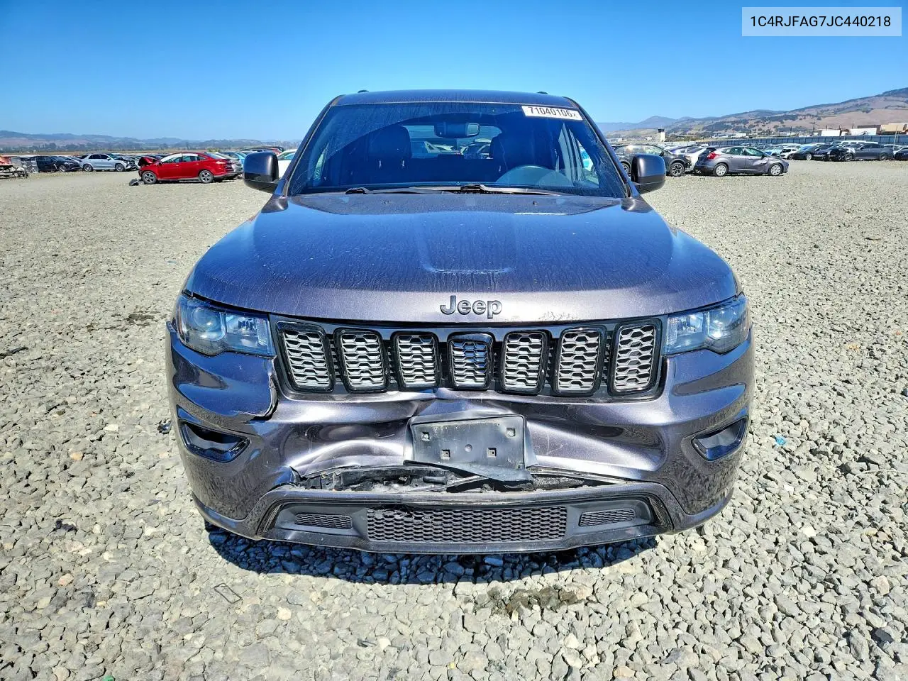 2018 JEEP GRAND CHEROKEE VIN 1C4RJFAG7JC440218 — фото 5
