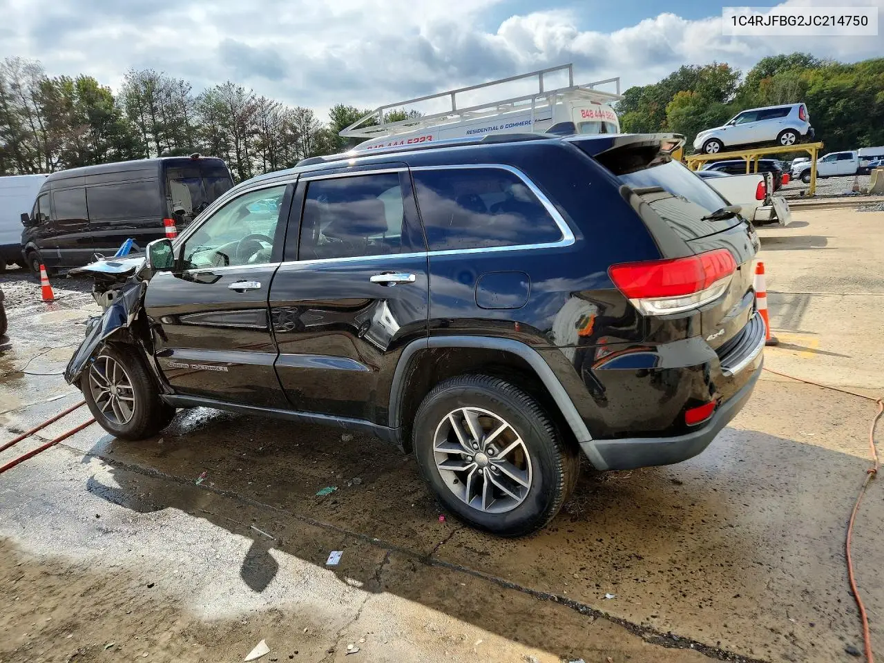 2018 JEEP GRAND CHEROKEE VIN 1C4RJFBG2JC214750 — фото 2