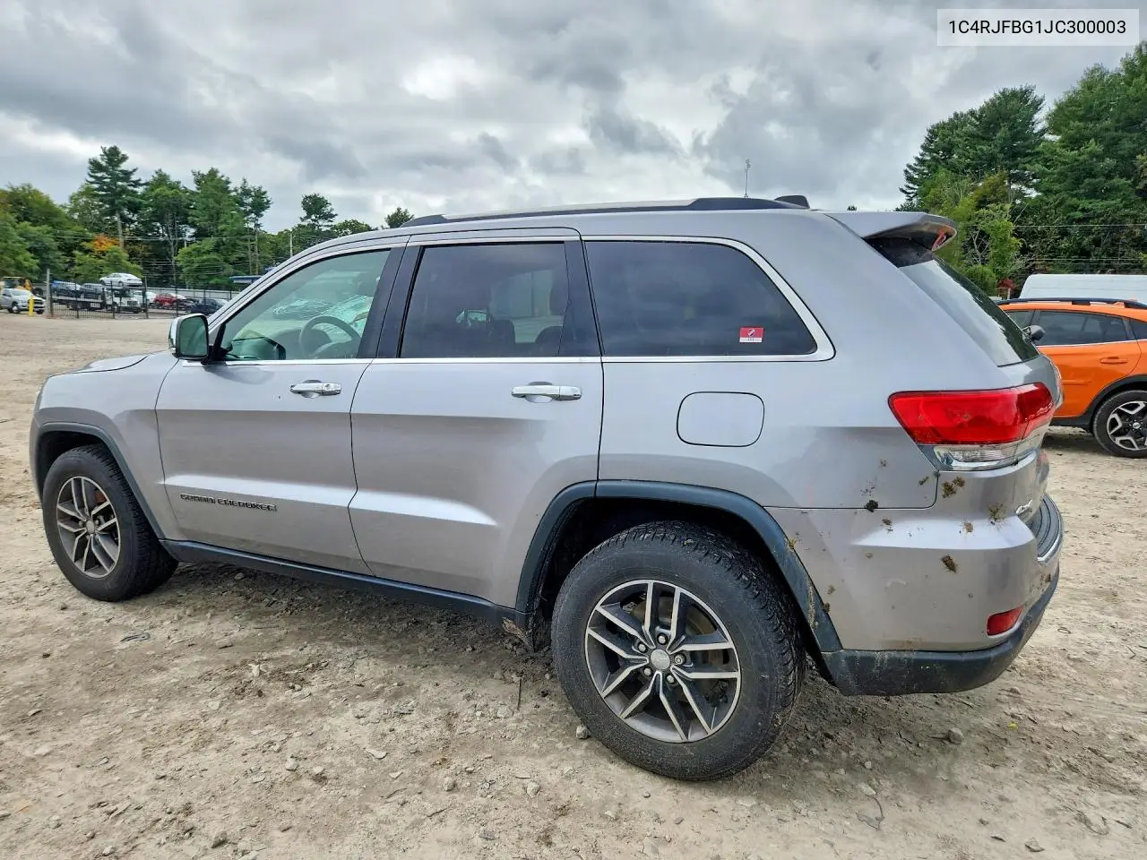 2018 JEEP GRAND CHEROKEE VIN 1C4RJFBG1JC300003 — фото 2