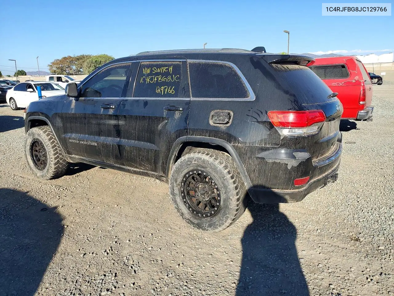 2018 JEEP GRAND CHEROKEE VIN 1C4RJFBG8JC129766 — фото 2