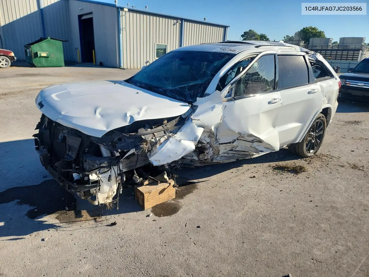 JEEP GRAND CHEROKEE 2018, VIN 1C4RJFAG7JC203566