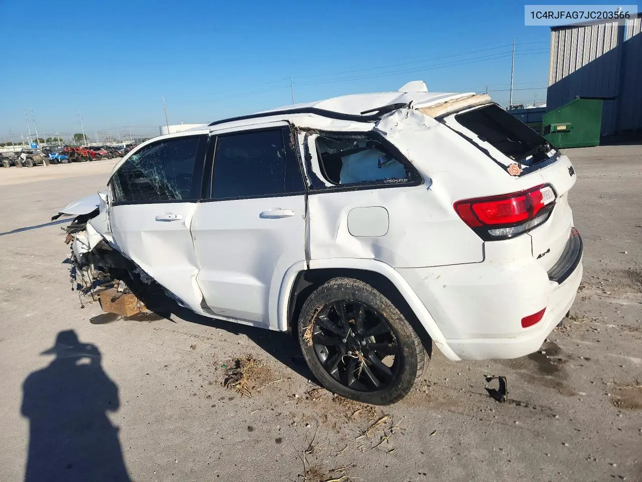 2018 JEEP GRAND CHEROKEE VIN 1C4RJFAG7JC203566 — фото 2