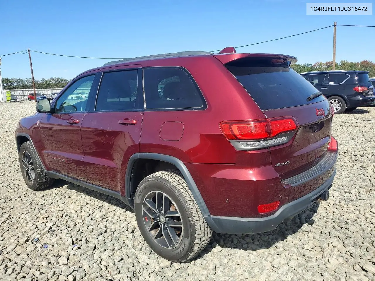 2018 JEEP GRAND CHEROKEE VIN 1C4RJFLT1JC316472 — фото 2