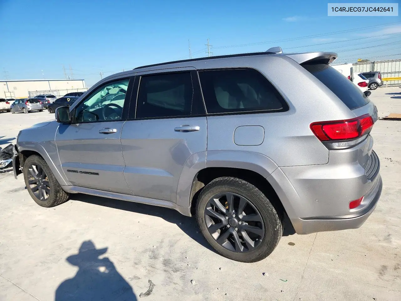 2018 JEEP GRAND CHEROKEE VIN 1C4RJECG7JC442641 — фото 2